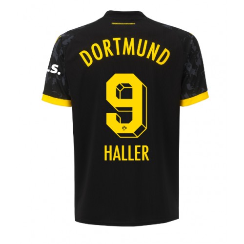 Pánský Fotbalový dres Borussia Dortmund Sebastien Haller #9 2023-24 Venkovní Krátký Rukáv